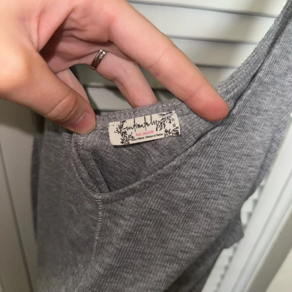 Gray Free People Tank Top - Picture 3 of 3